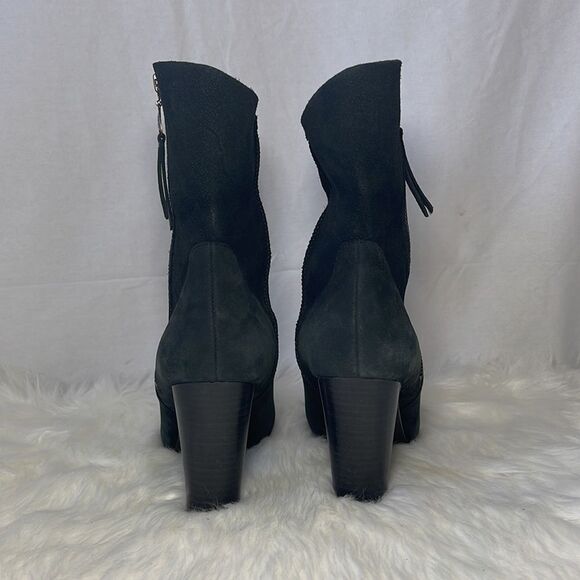 UGG Athena Leather/Suede Zip Boots Style S/N 1008701 Sz 9.5 - Picture 5 of 9